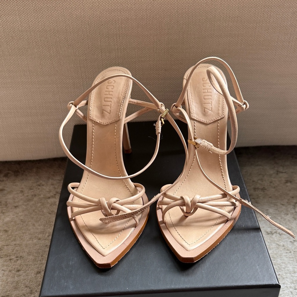 SCHUTZ Women's Nude Strappy Heels